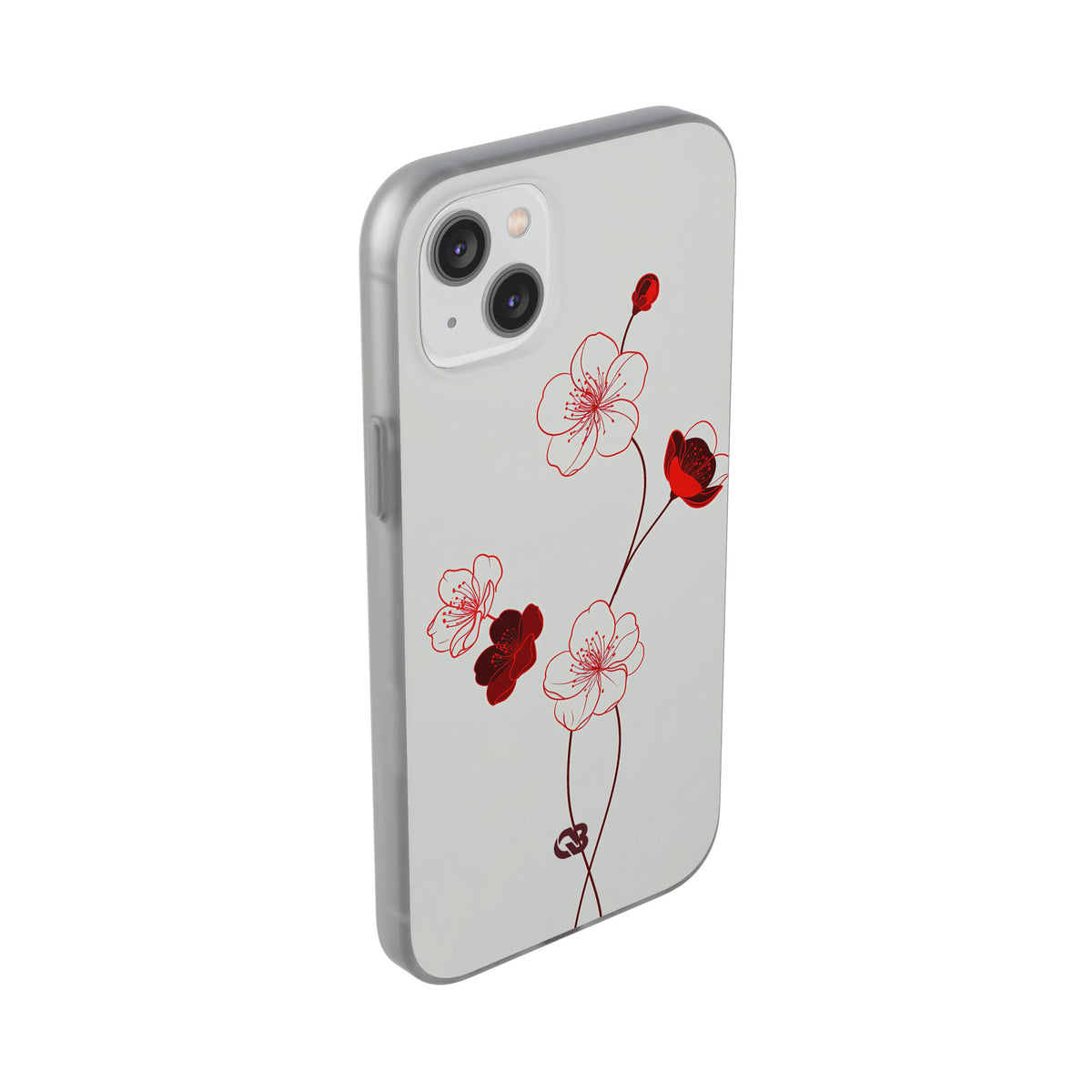 Crimson Sakura Blossom · Lite Phone Case for iPhone · Red