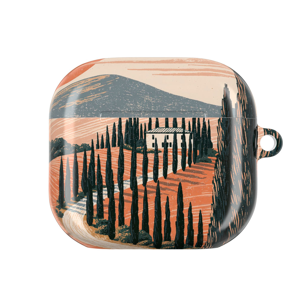 Tuscan Cypress Horizon · Hard Case for AirPods & AirPods Pro · Orange
