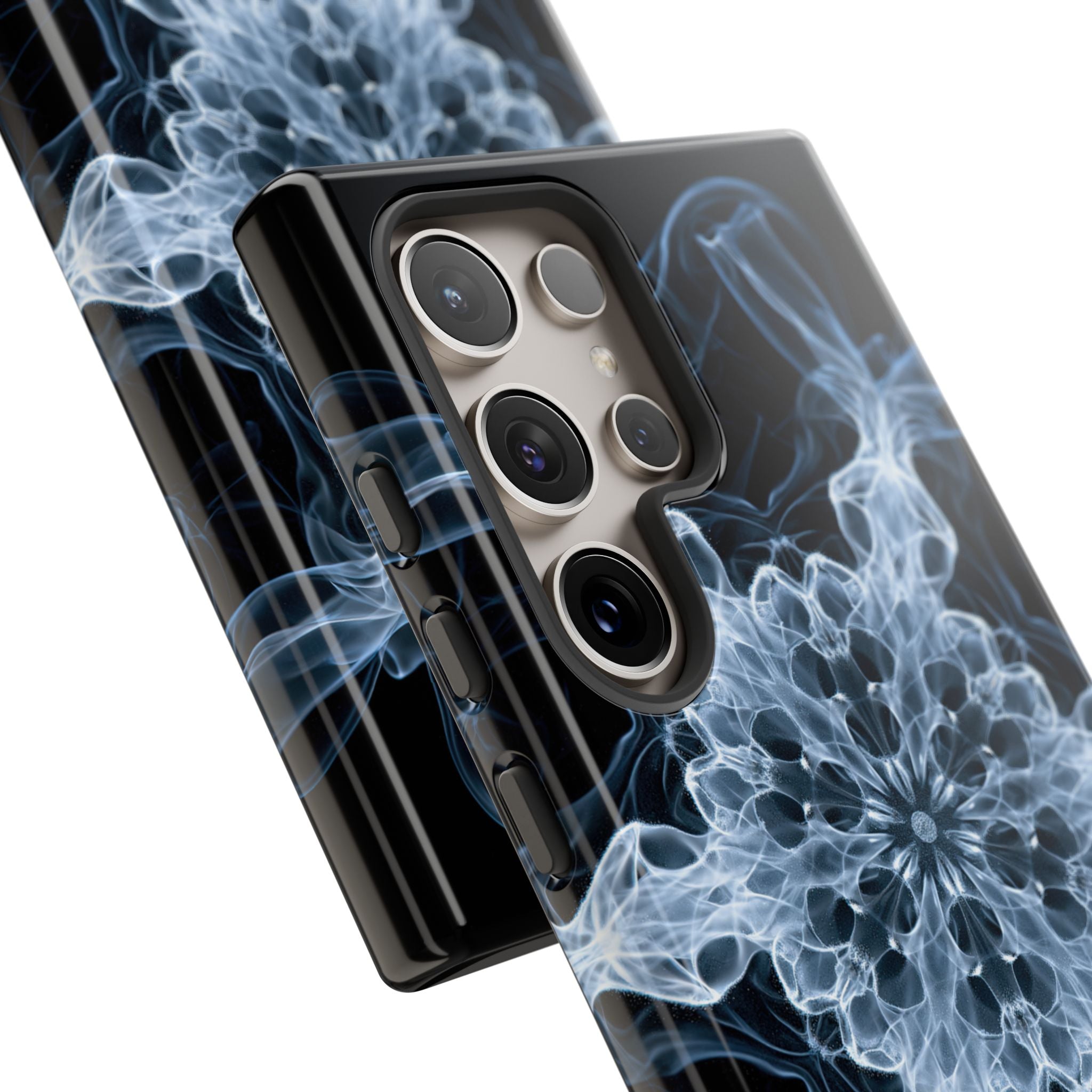 Blue Tough Phone Case for Samsung - Glacial Smoke Crown