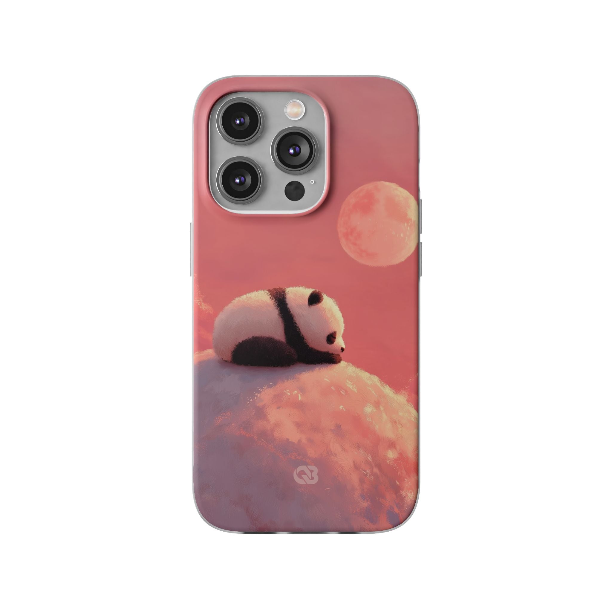 Rose Moon Panda · Soft Phone Case for iPhone