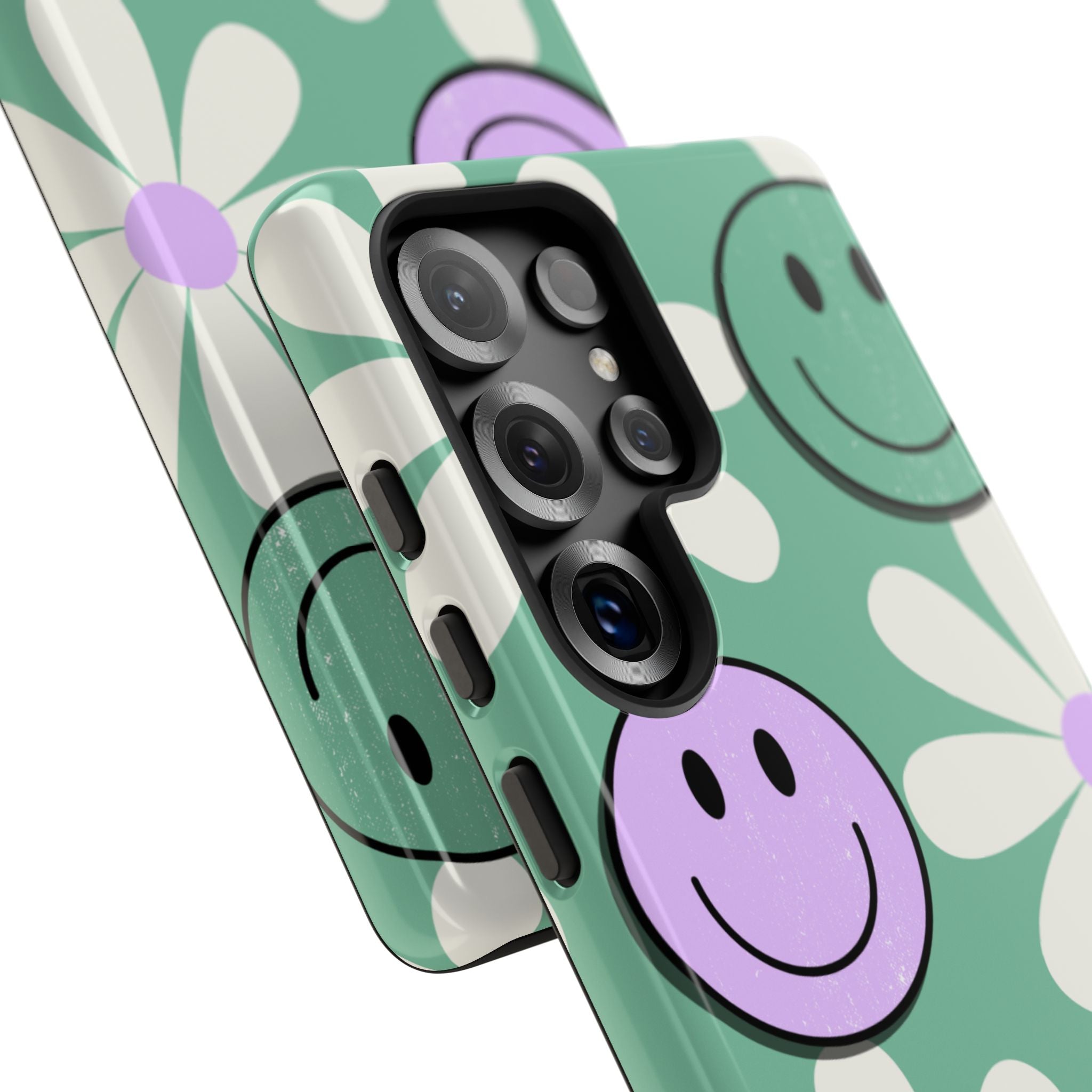 Smiley Daisy Glow Samsung S25 Ultra Case - Tough