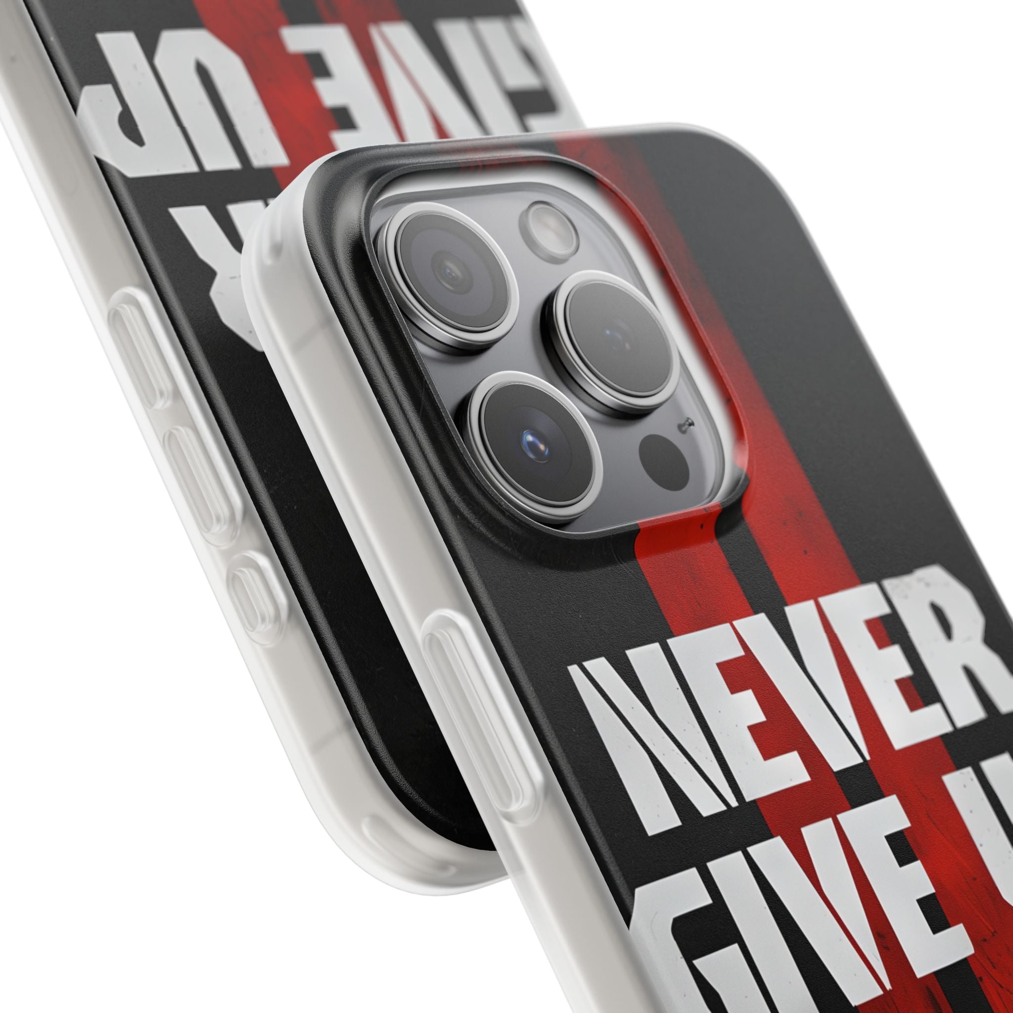 Crimson Grit Resolve · Soft Custodia per iPhone