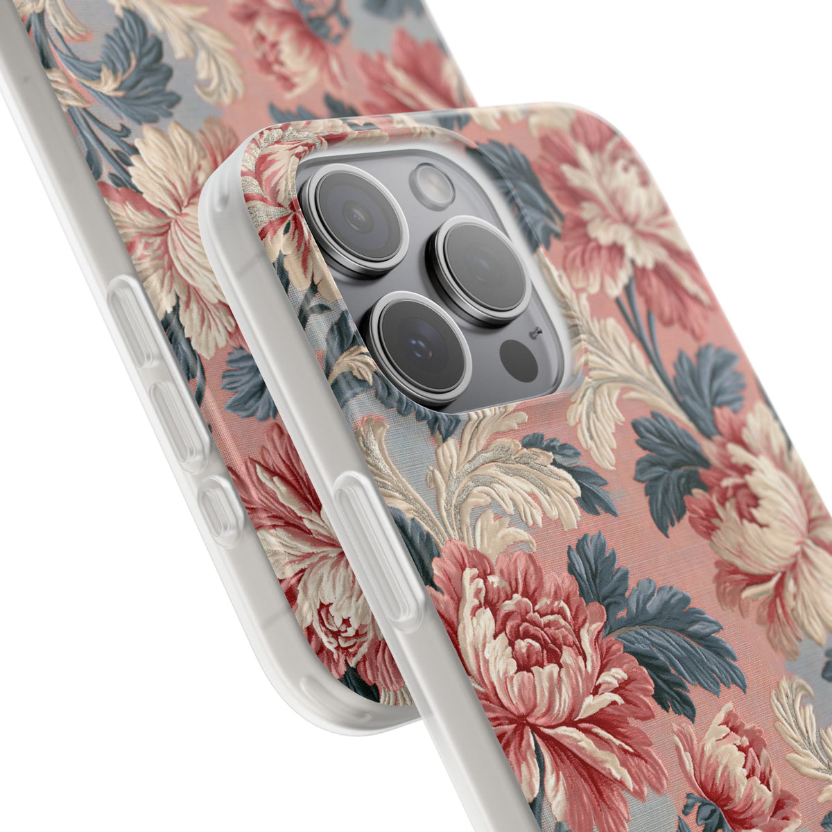 Blush Peony Jacquard · Lite Phone Case for iPhone · Pink