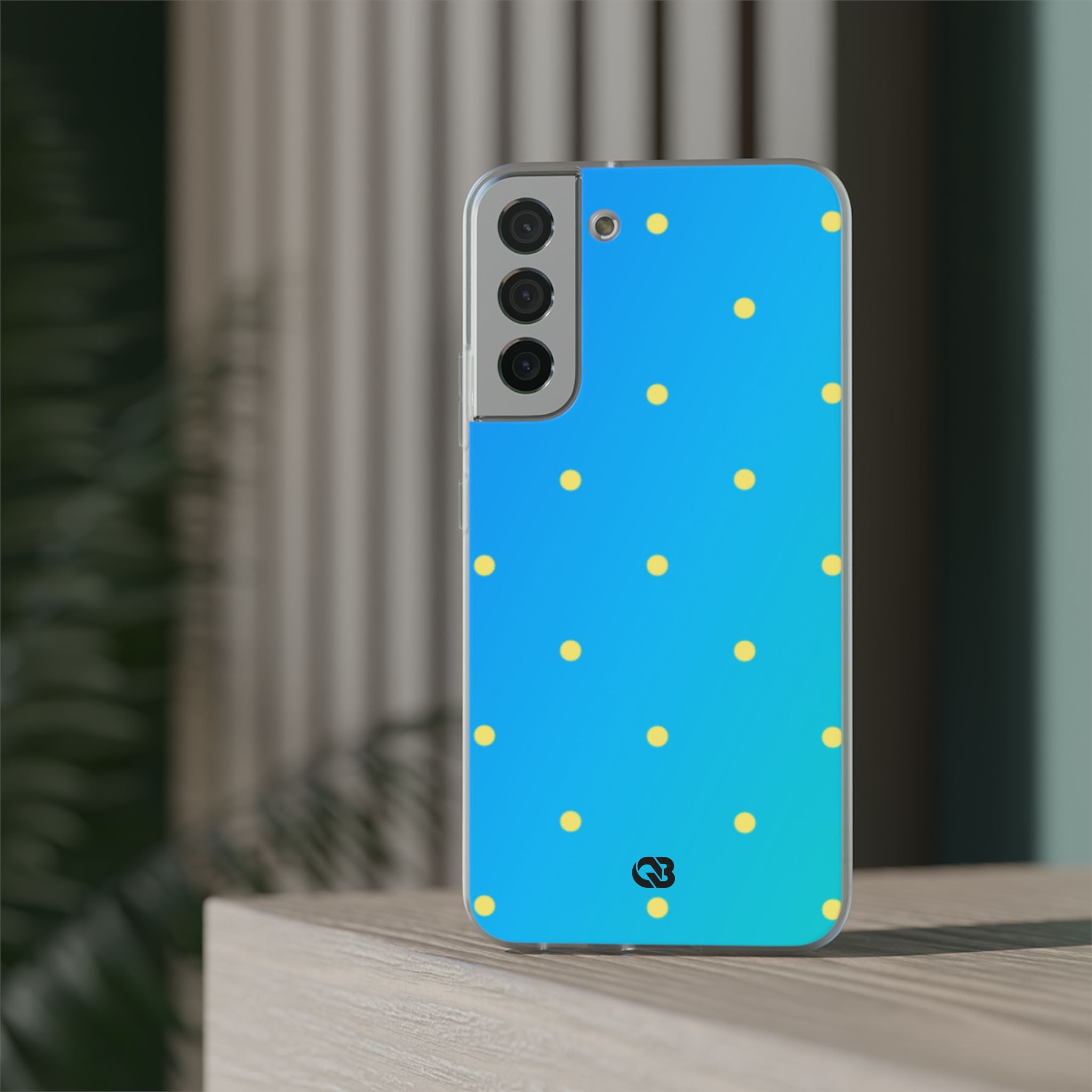 Cyan Sun Dots · Soft