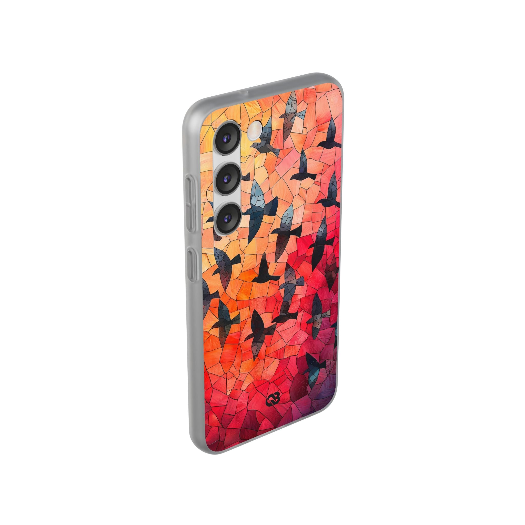 Ember Mosaic Wings · Soft Phone Case for Samsung