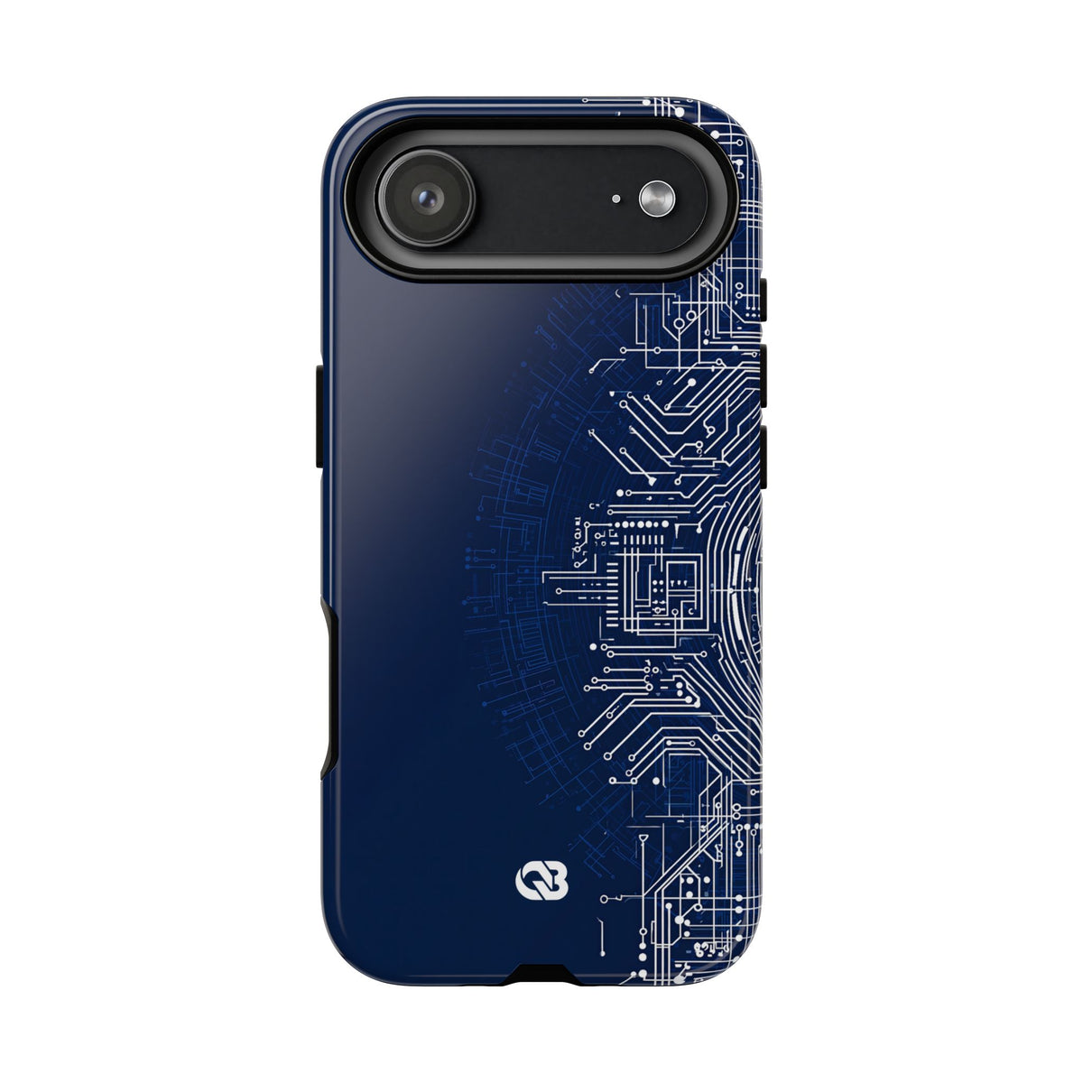 Blue Tough Phone Case for iPhone - Cobalt Circuit Logic