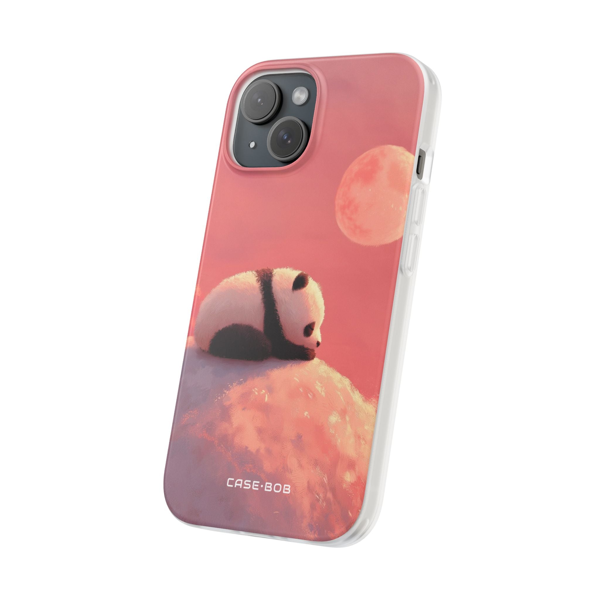 Panda Moonbeam iPhone 15 Skal - Mjuk