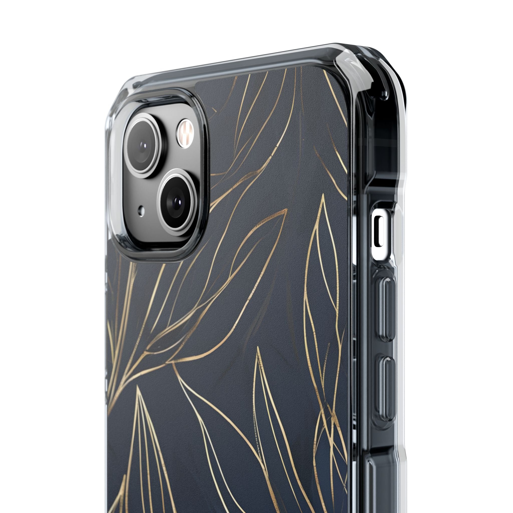 Gilded Navy Foliage · Impact Custodia per iPhone · Magsafe