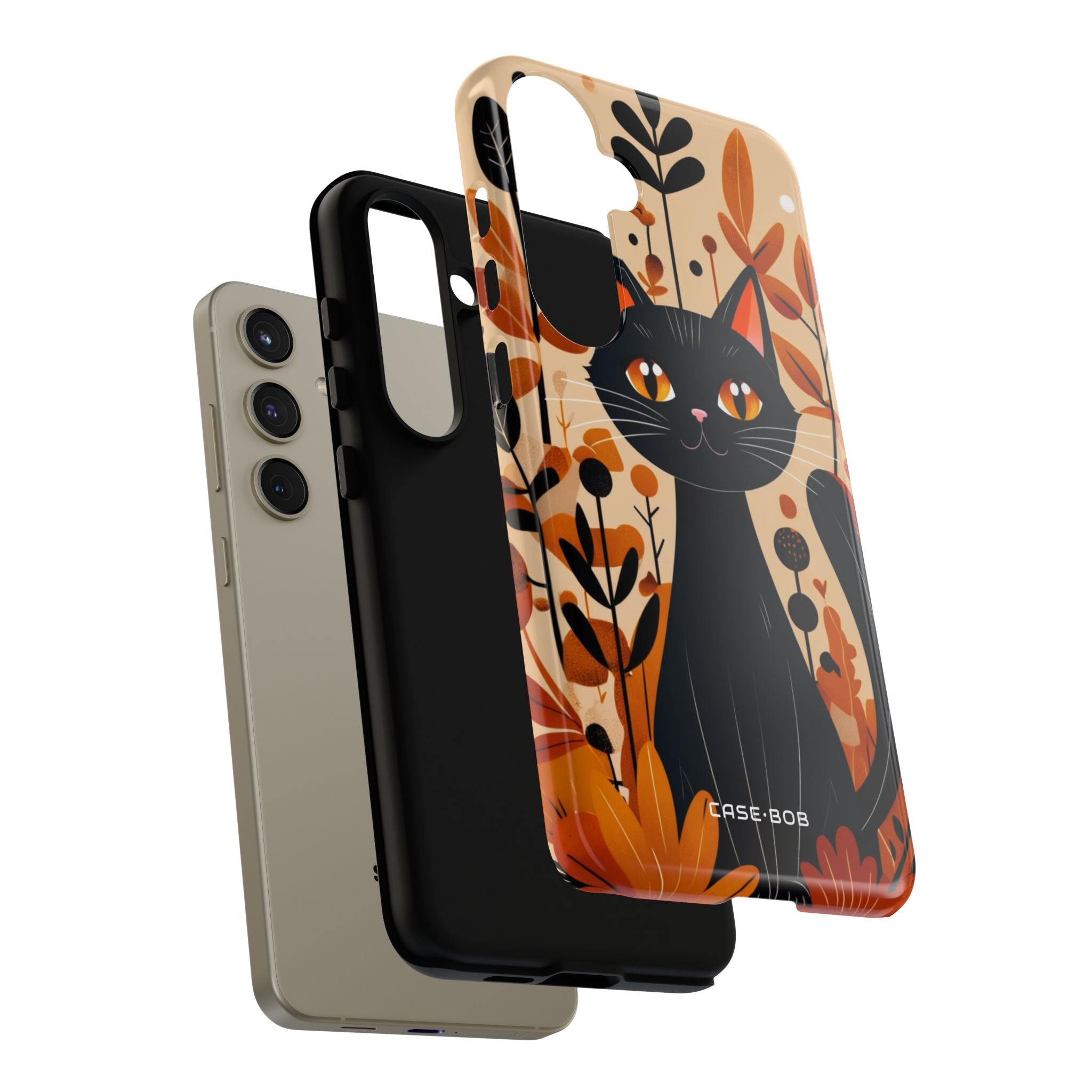 Schwarze Katze Glow Samsung S24 Plus Case - Tough