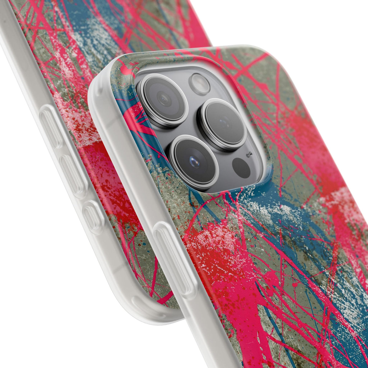 Neon Static Drip · Lite Phone Case for iPhone · Pink