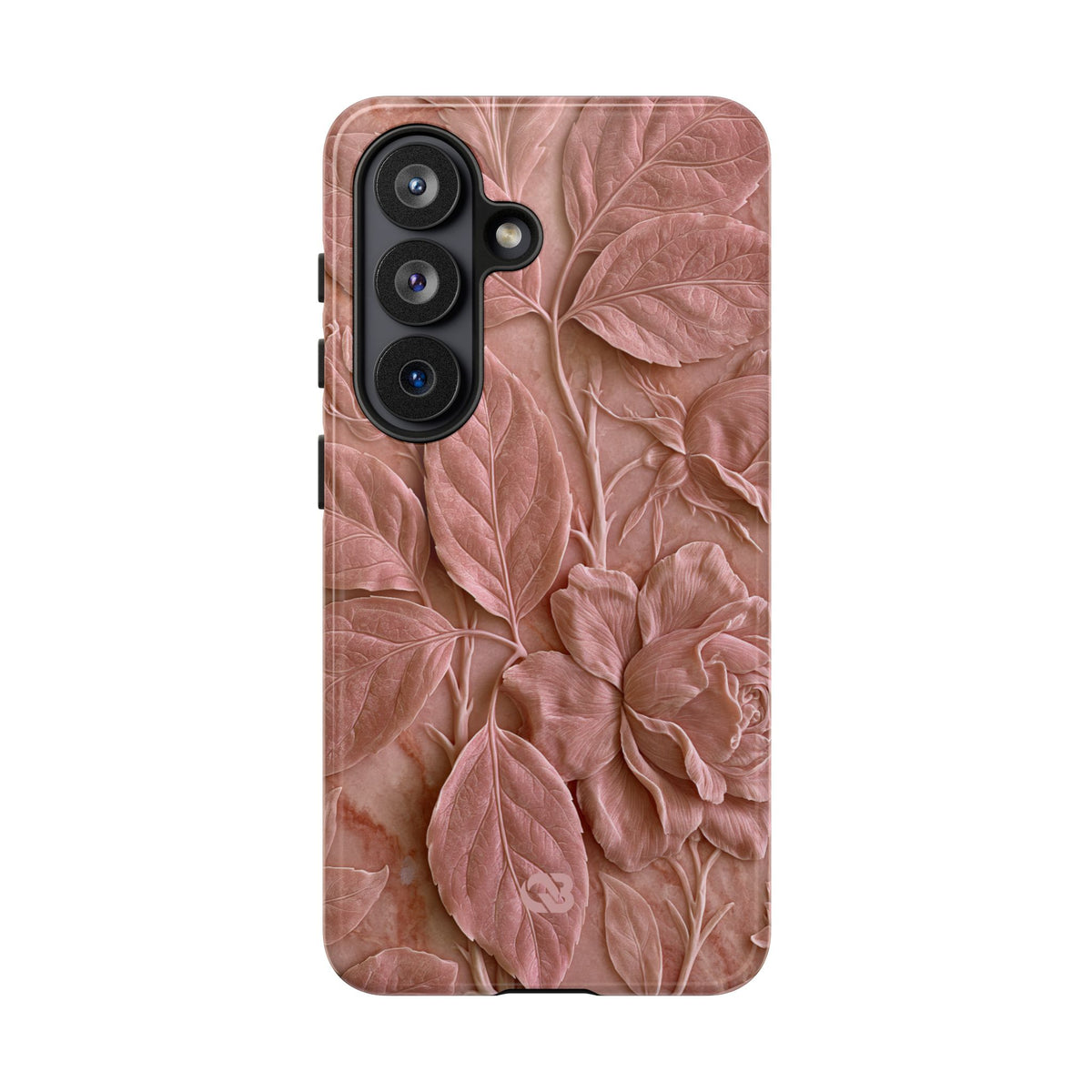 Blush Rose Relief · Tough Phone Case for Samsung · Pink