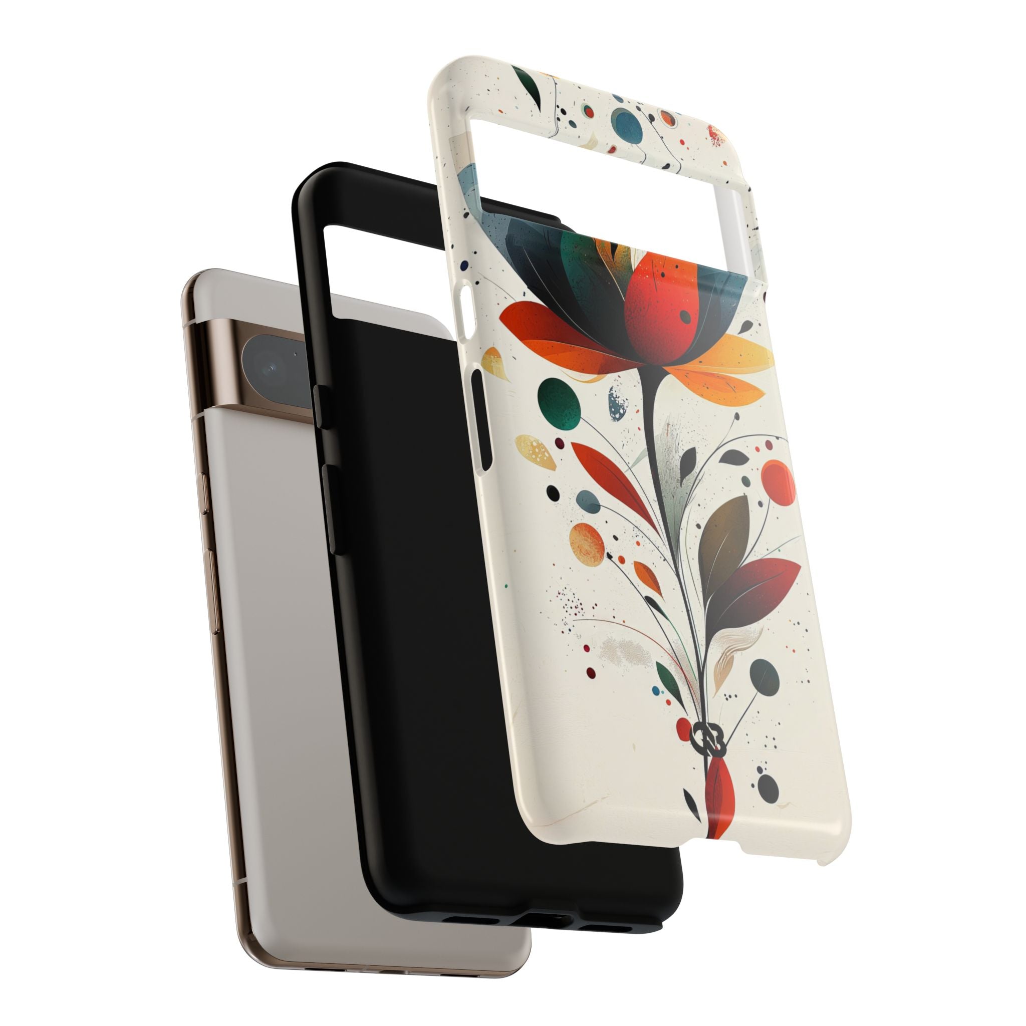 Burnt Petal Abstract · Tough Phone Case for Google Pixel