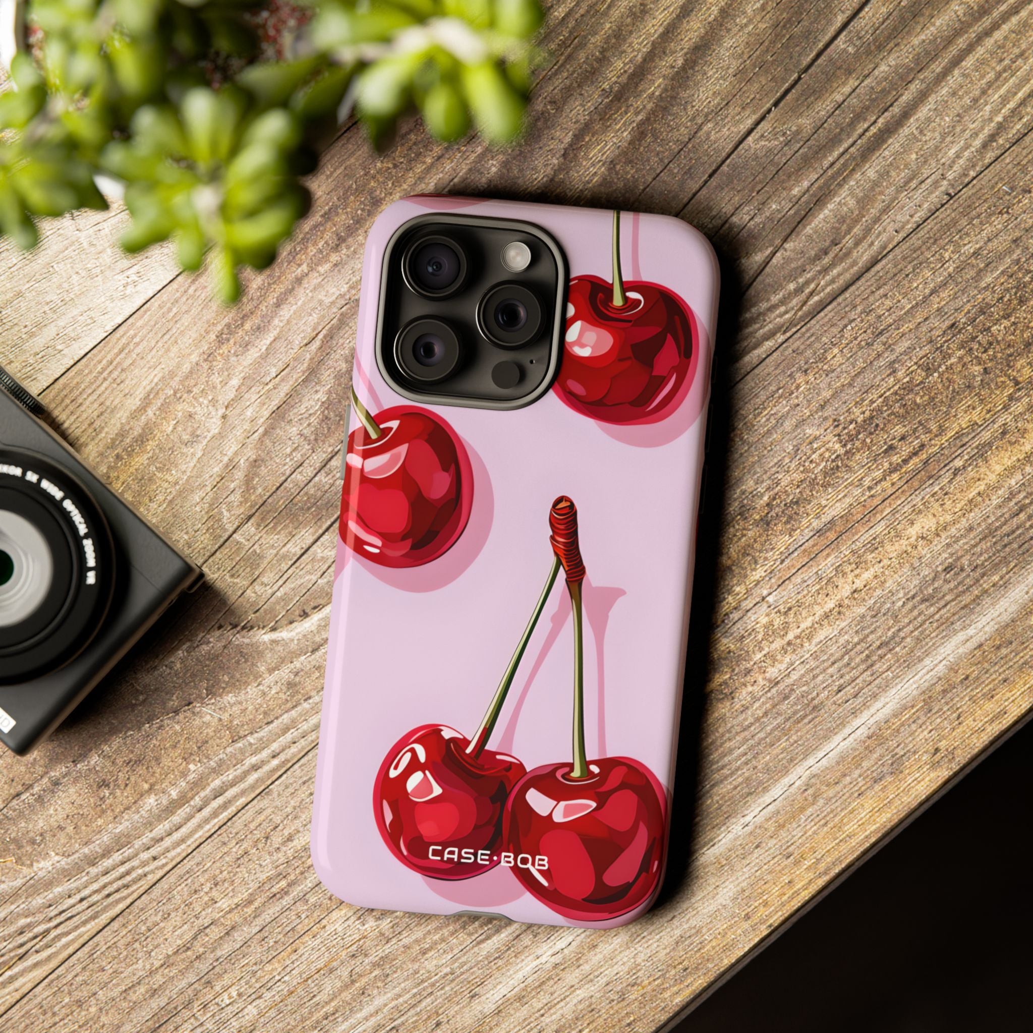 Glossy Cherry Burst iPhone 15 Pro Max Case - Tough - CASE•BOB