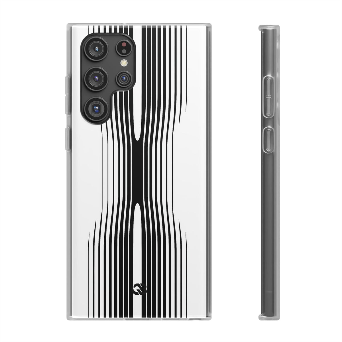 White Lite Phone Case for Samsung - Kinetic Mono Distortion