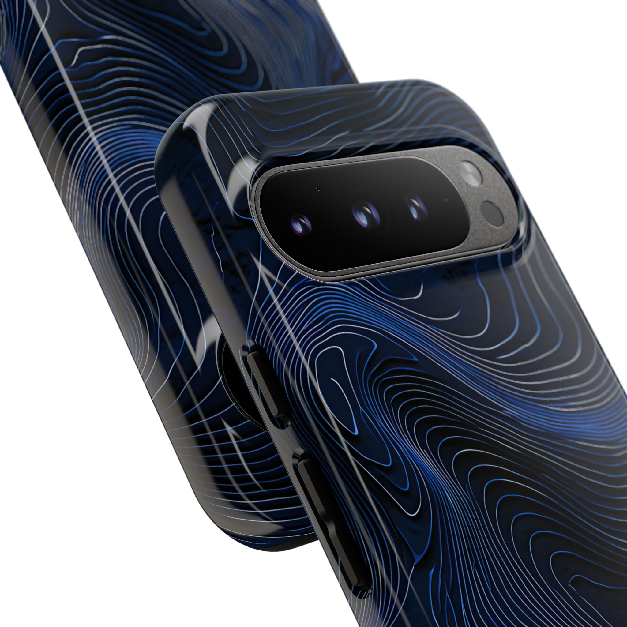 Blue Tough Phone Case for Google Pixel - Cobalt Contour Ridge