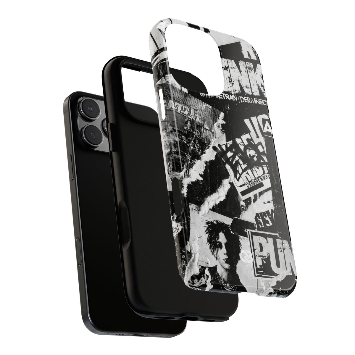 Underground Punk Collage · Tough Phone Case for iPhone · Black