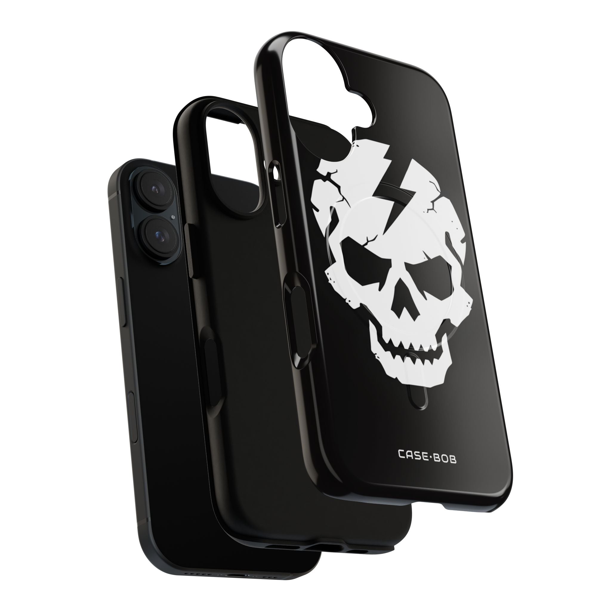 Lightning Skull iPhone 16 Cover - Tough+