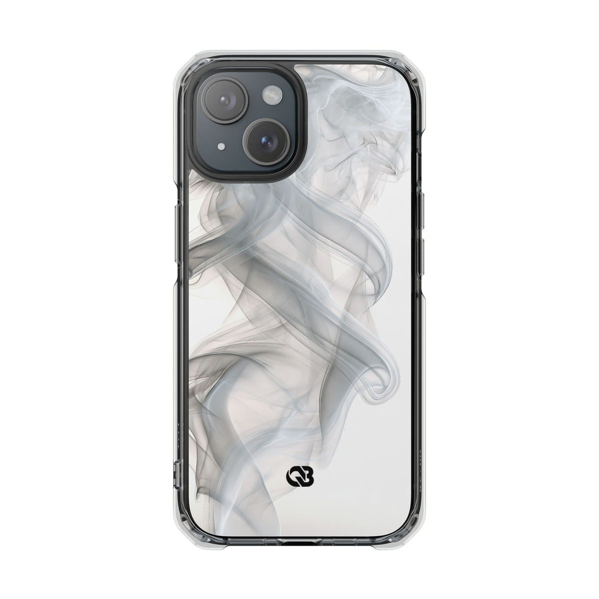 Vapor Noir · Clear Impact Magnetic Phone Case for iPhone · White