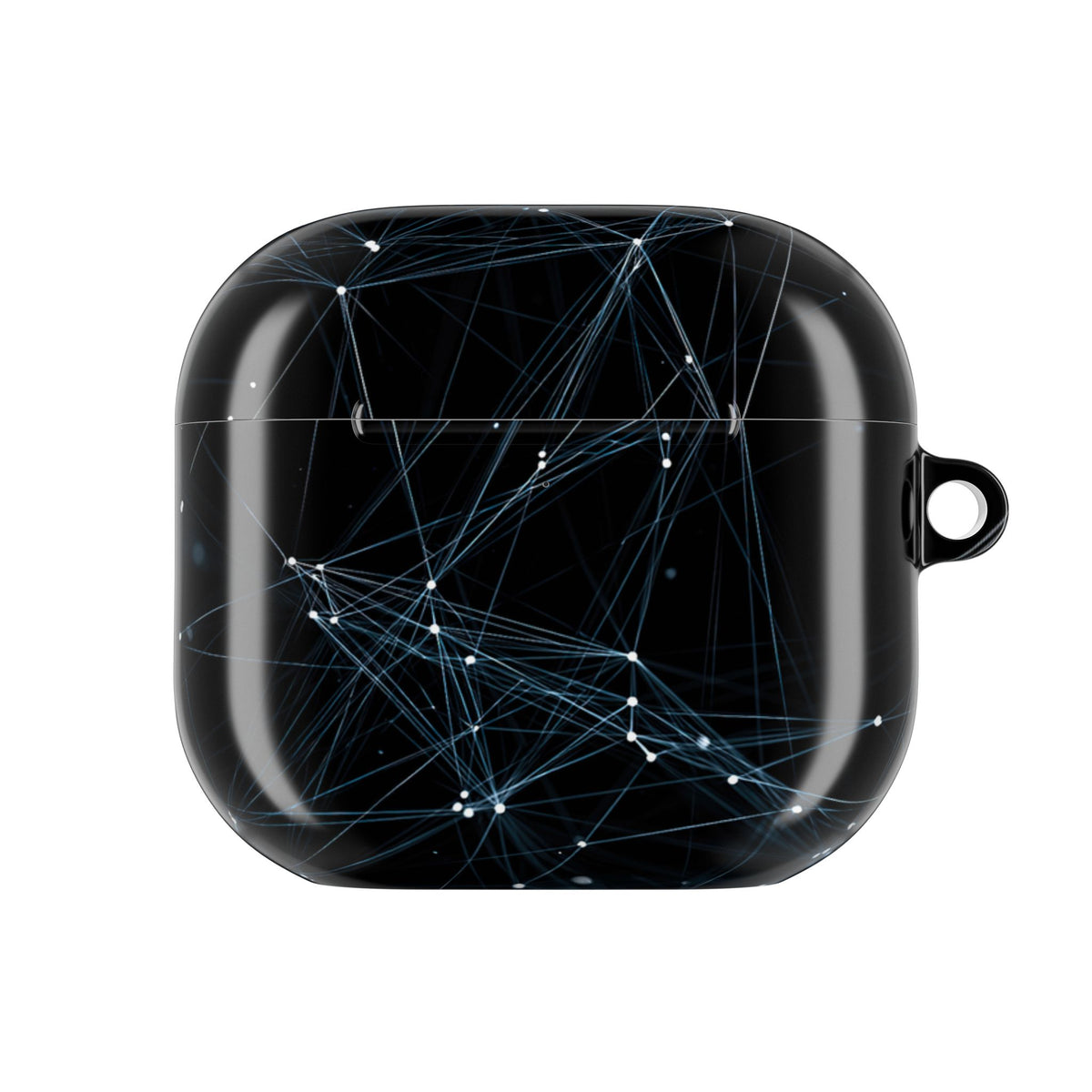 Digital Plexus Grid · Hard Case for AirPods & AirPods Pro · Black