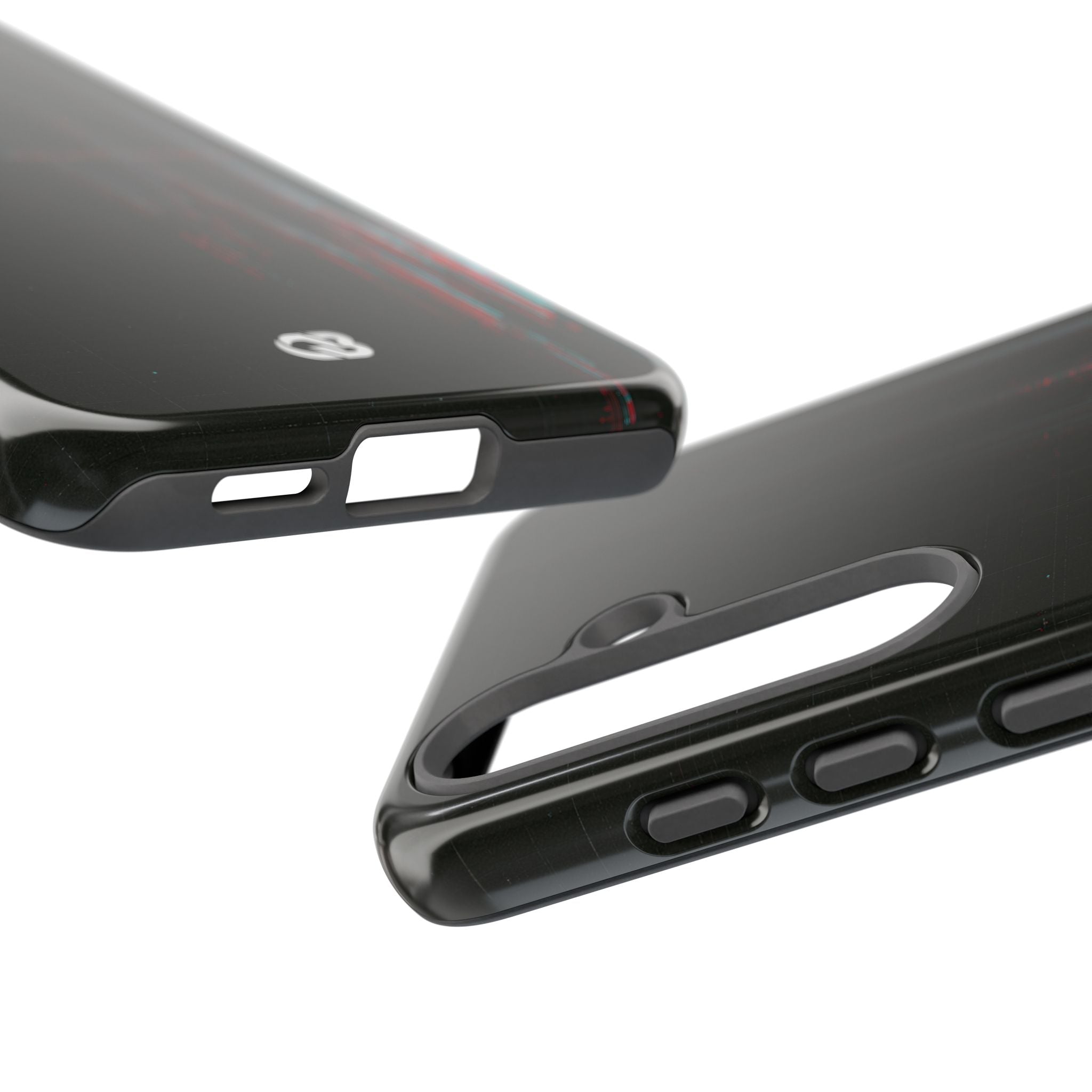 Black Tough Phone Case for Samsung - Corrupted Data Stream