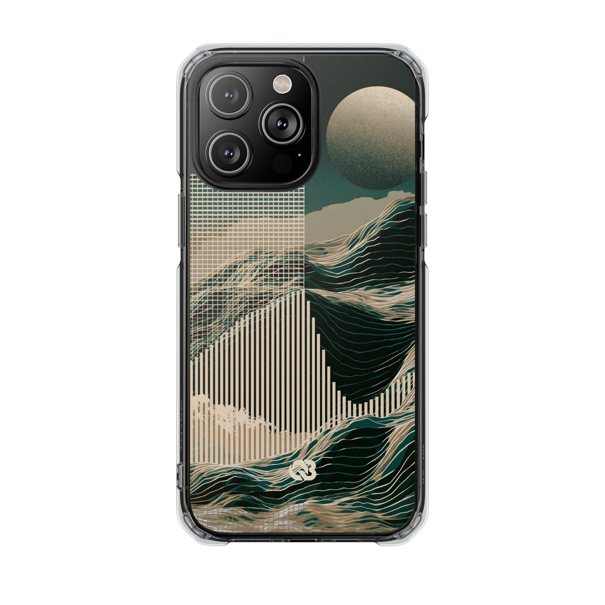 Green Impact MagSafe Phone Case for iPhone - Lunar Moss Topography