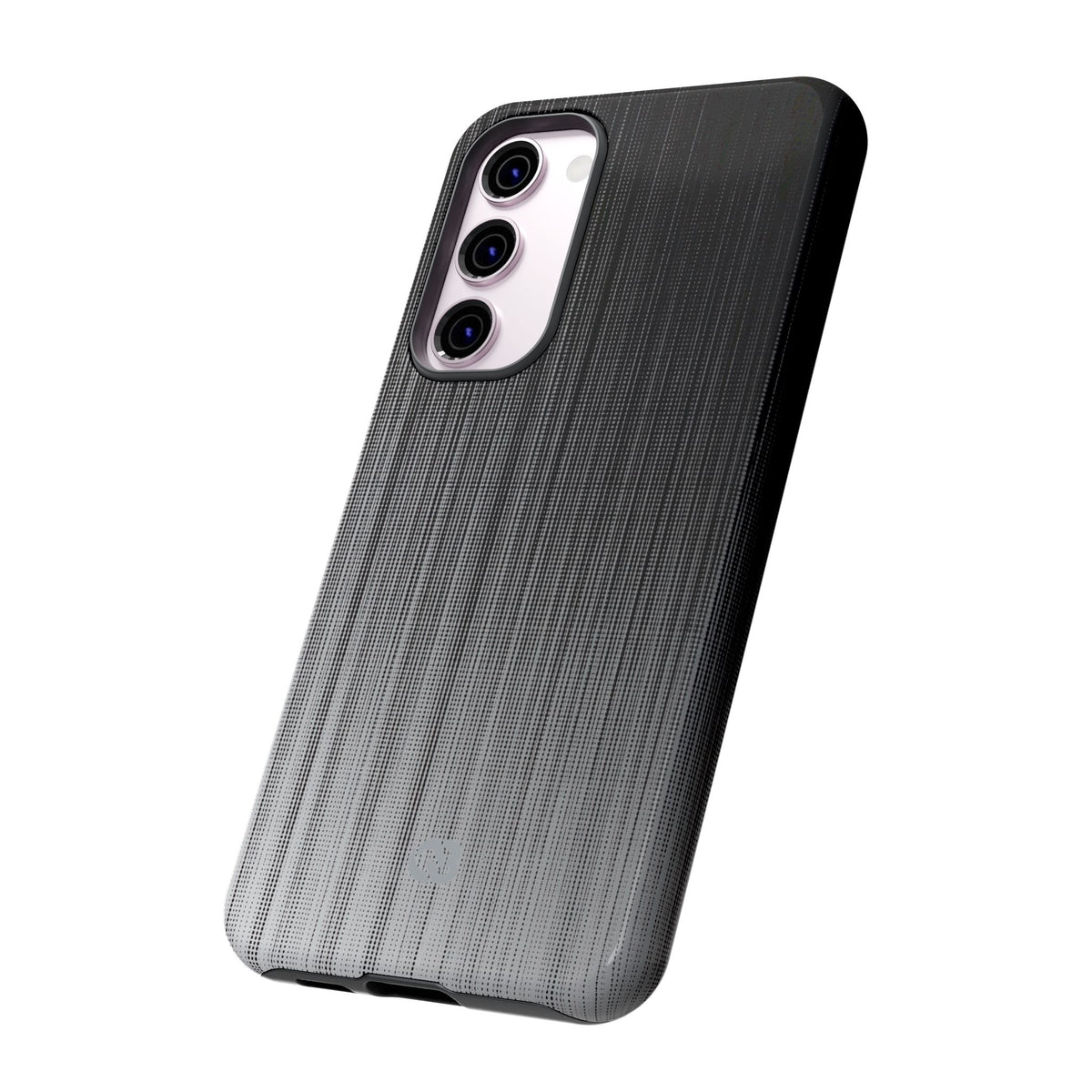 Grey Tough Phone Case for Samsung - Static Vertical Dither