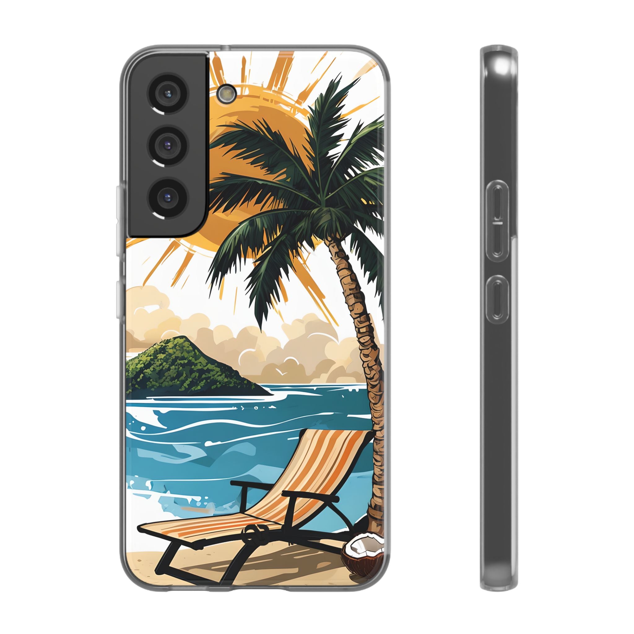 Radiant Coast Solitude · Soft Phone Case for Samsung