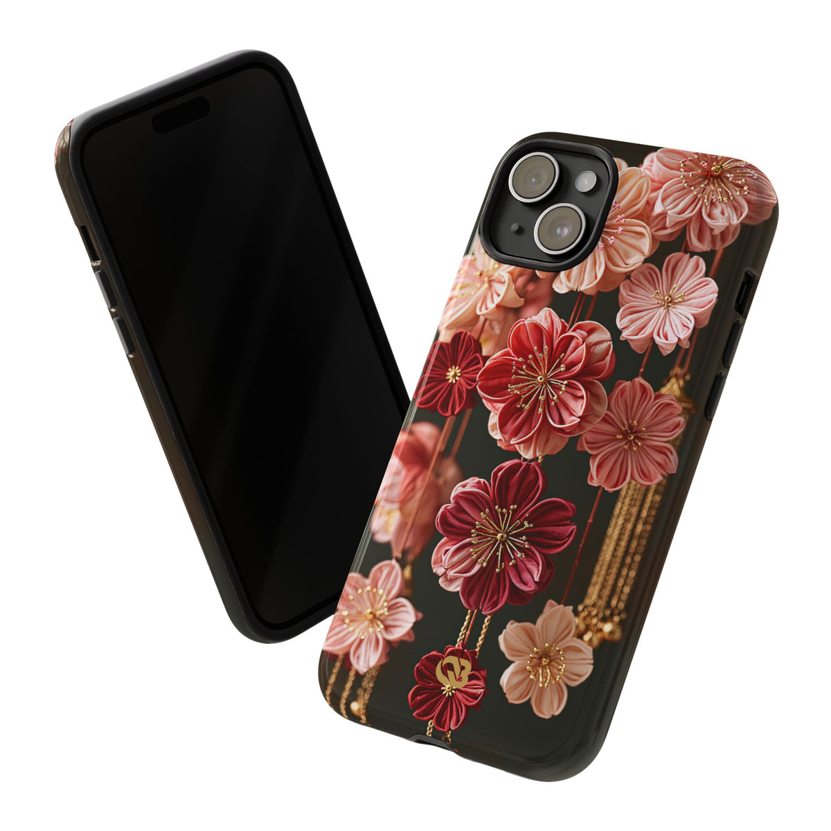Silk Blossom Kanzashi · Tough Phone Case for iPhone · Pink
