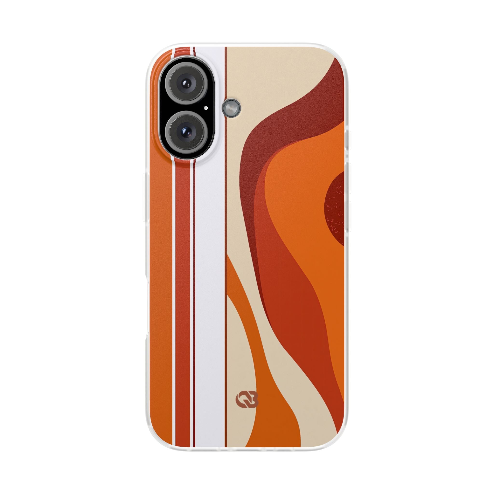 Orange Lite Phone Case for iPhone - Terracotta Metro Line