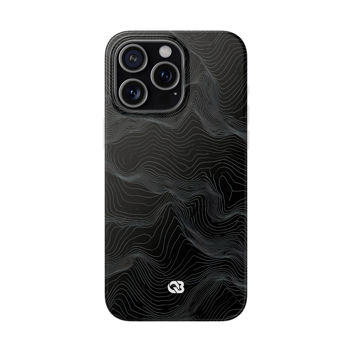 Obsidian Contour Elevation · Lite Phone Case for iPhone · Black
