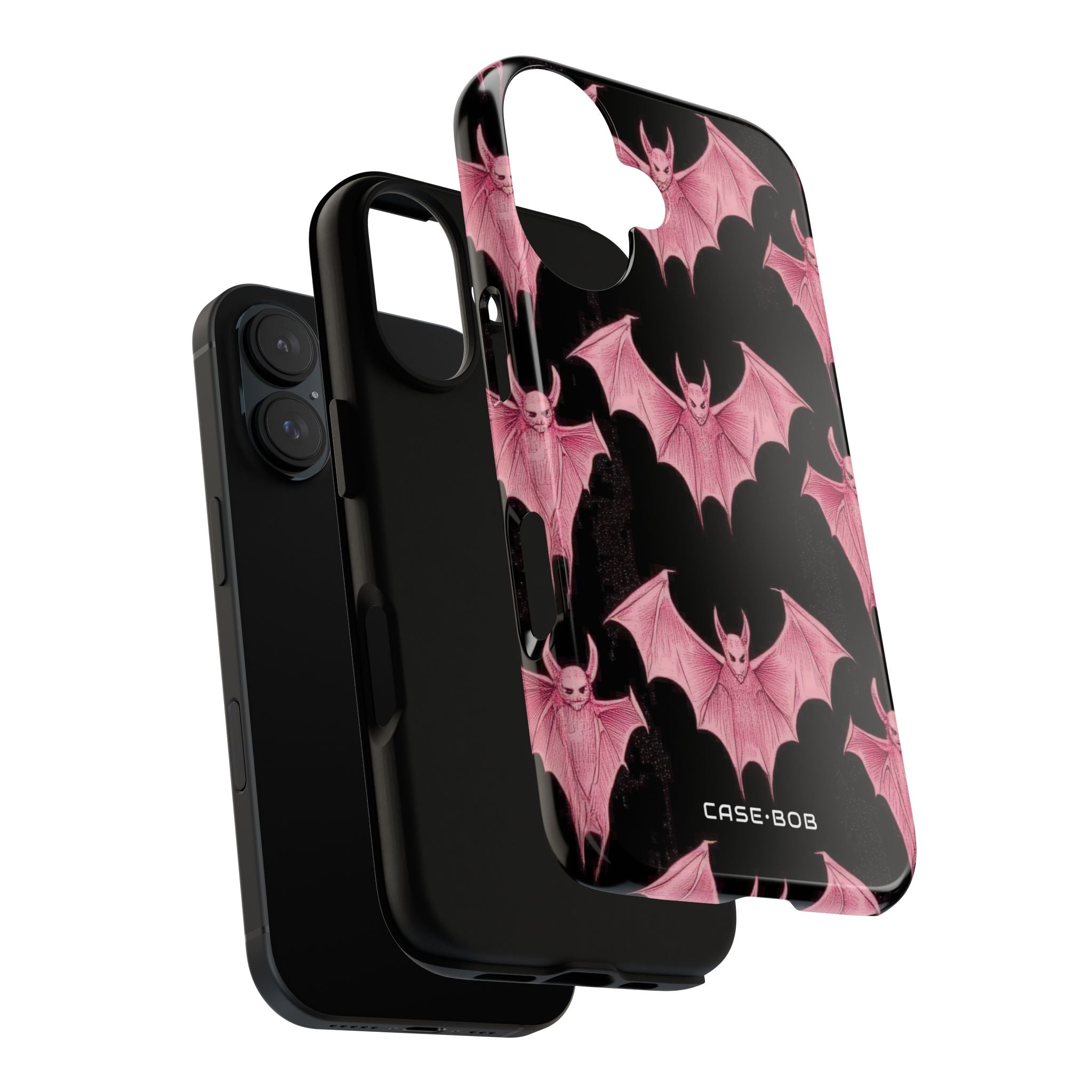 Pink Batwave iPhone 16 Case - Tough