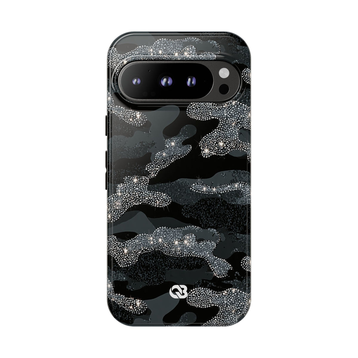 Glitter Shadow Camo · Tough Phone Case for Pixel · Black
