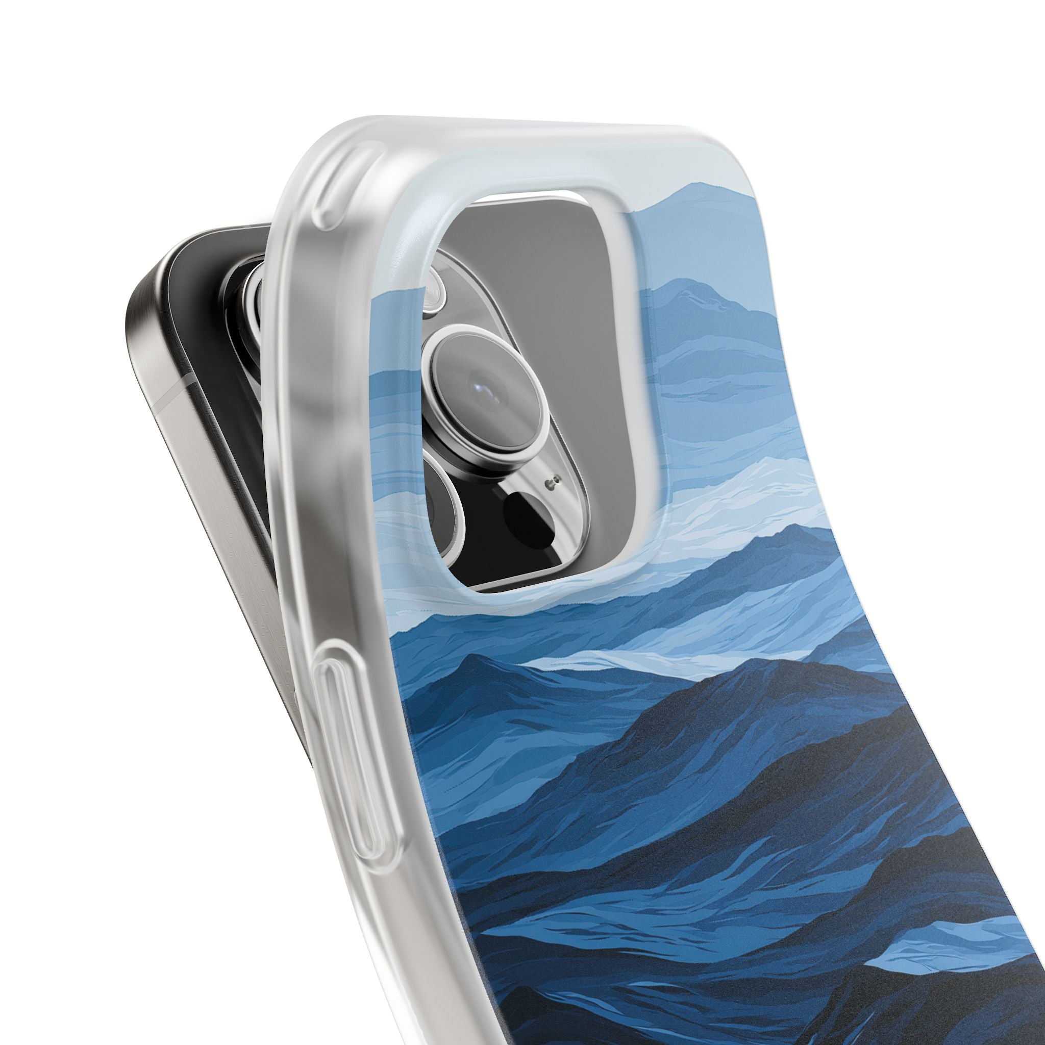 Blue Lite Phone Case for iPhone - Cobalt Ridge Tides