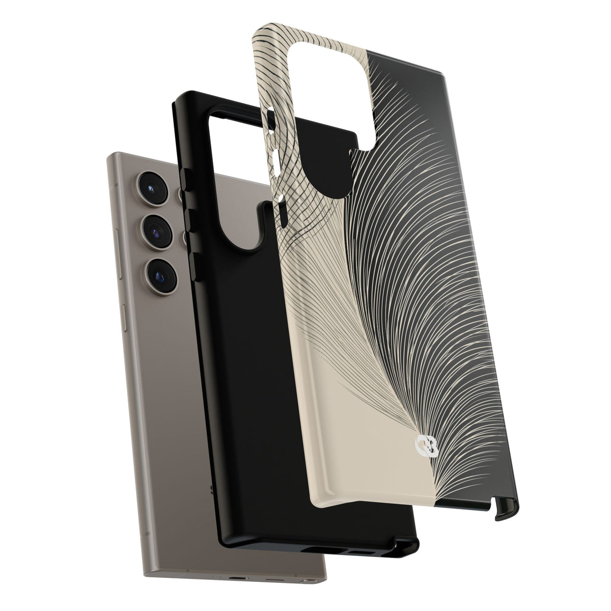 Minimal Frond Study · Tough Phone Case for Samsung · Black