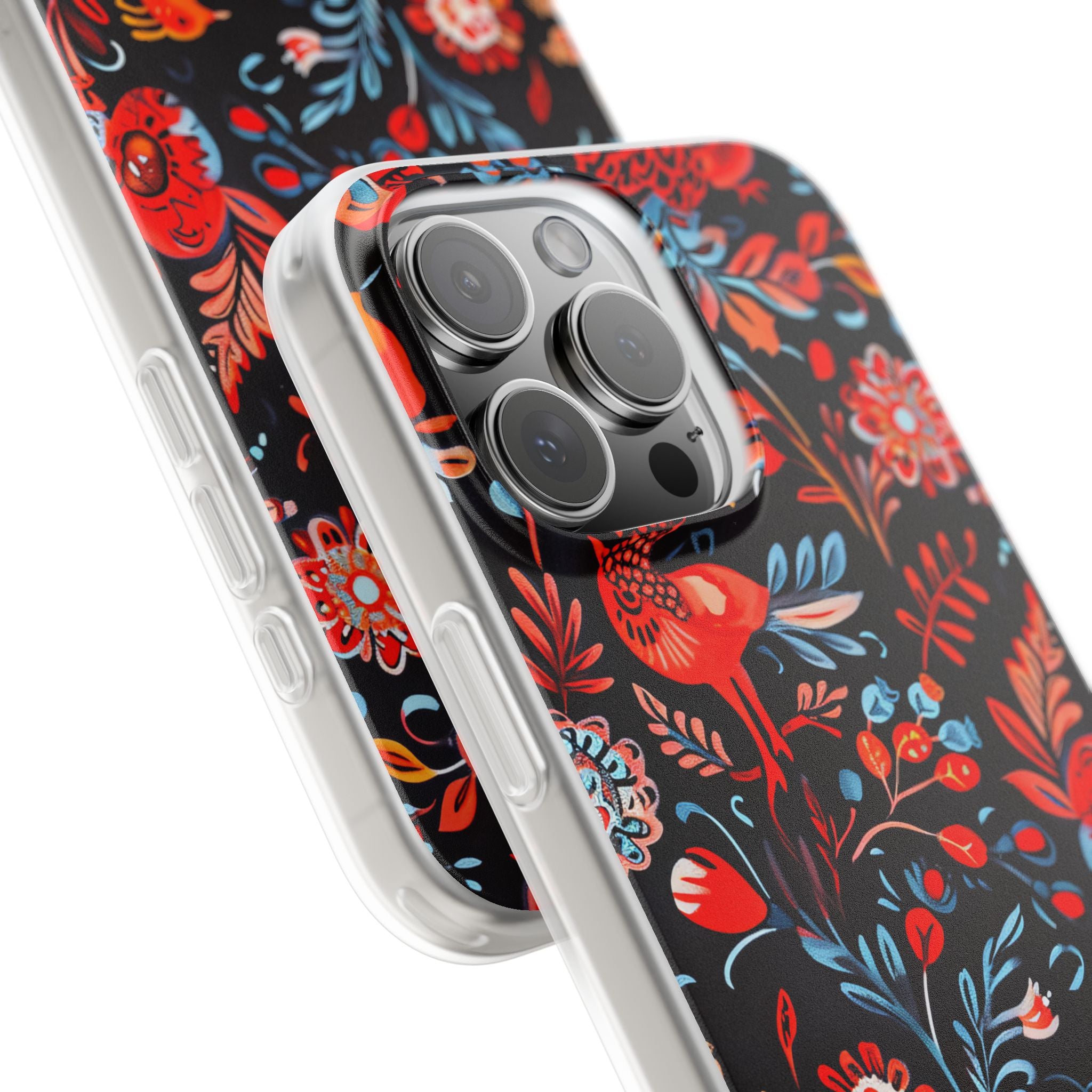 Vivid Birdscape iPhone 16 Pro Max -pehmeä suojakotelo