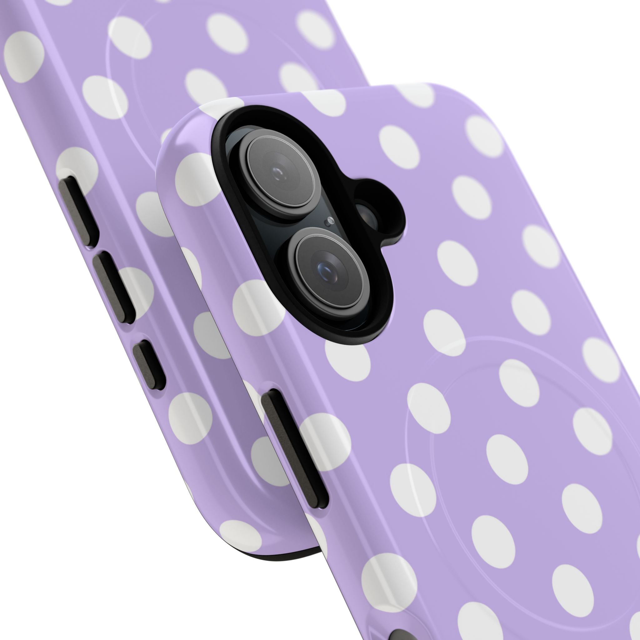 Lavender Polka Grid · Tough+ Phone Case for iPhone · Magsafe