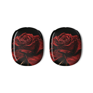 Crimson Noir Rose · Hard Case for AirPods Max · Black