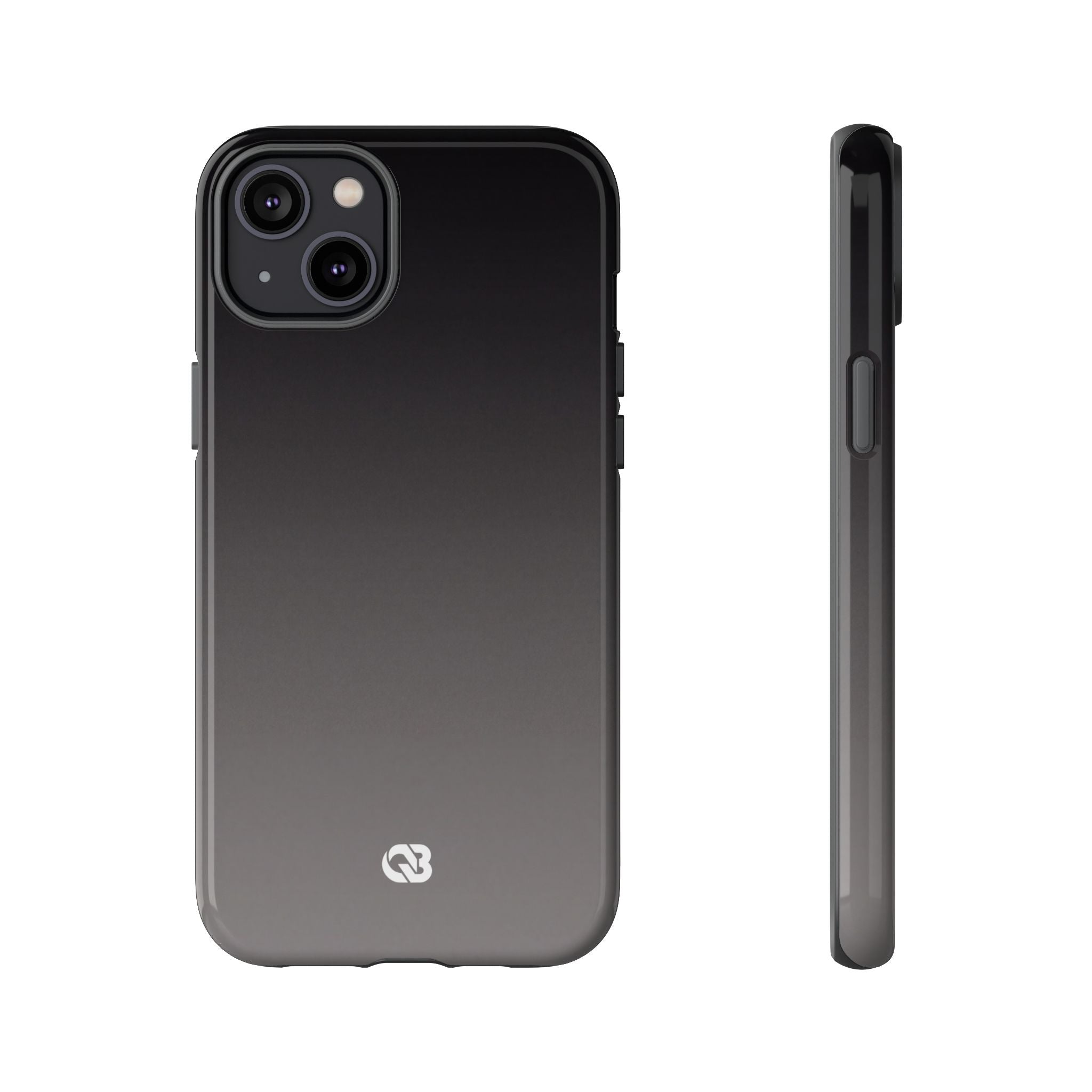 Grey Tough Phone Case for iPhone - Obsidian Ash Fade
