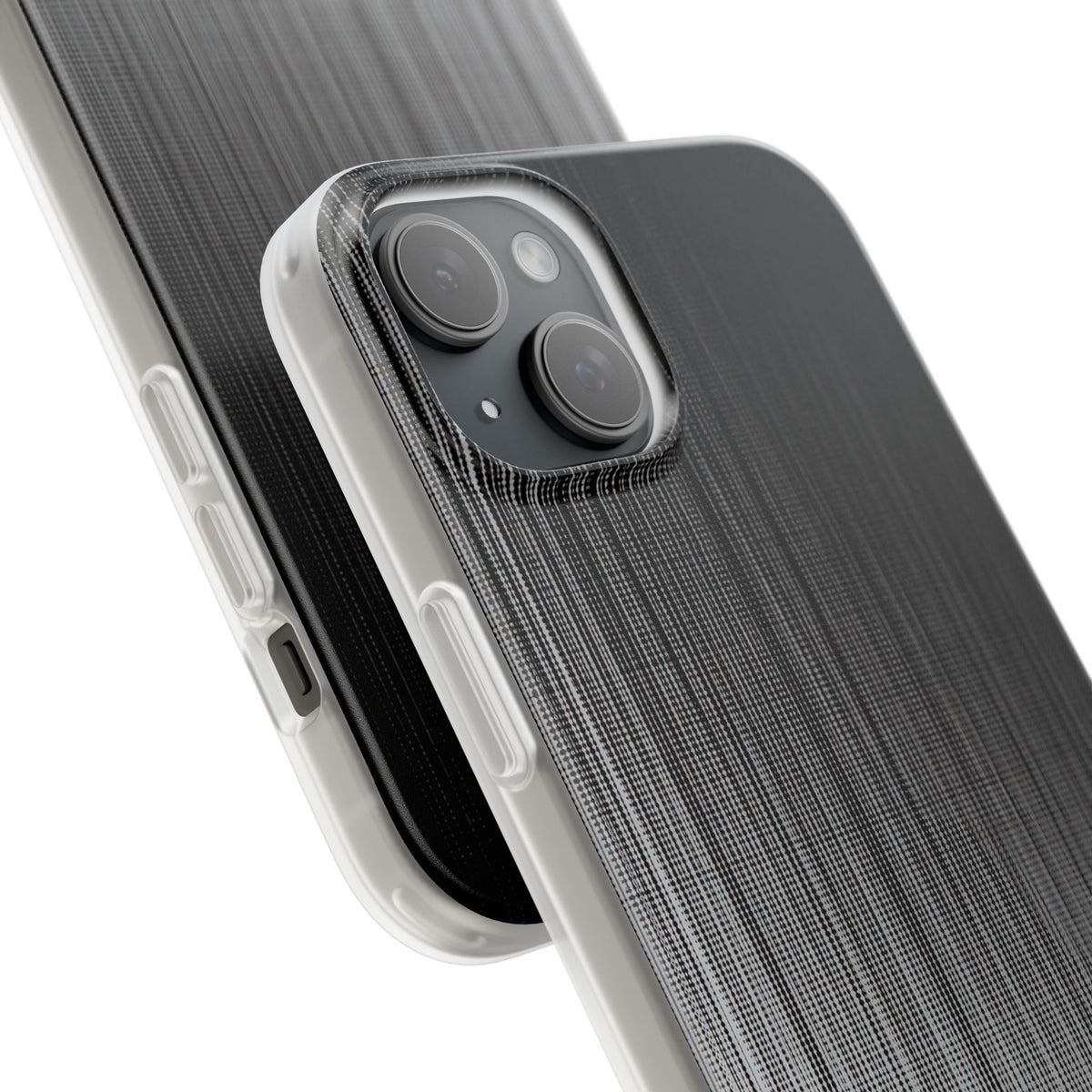 Grey Lite Phone Case for iPhone - Static Vertical Dither