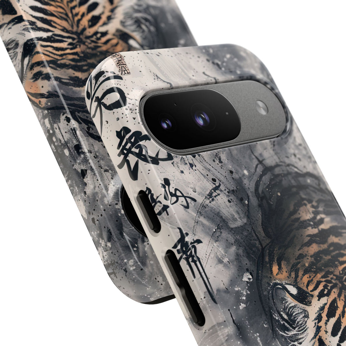 Fierce Ink Tiger · Tough Phone Case for Pixel · Beige