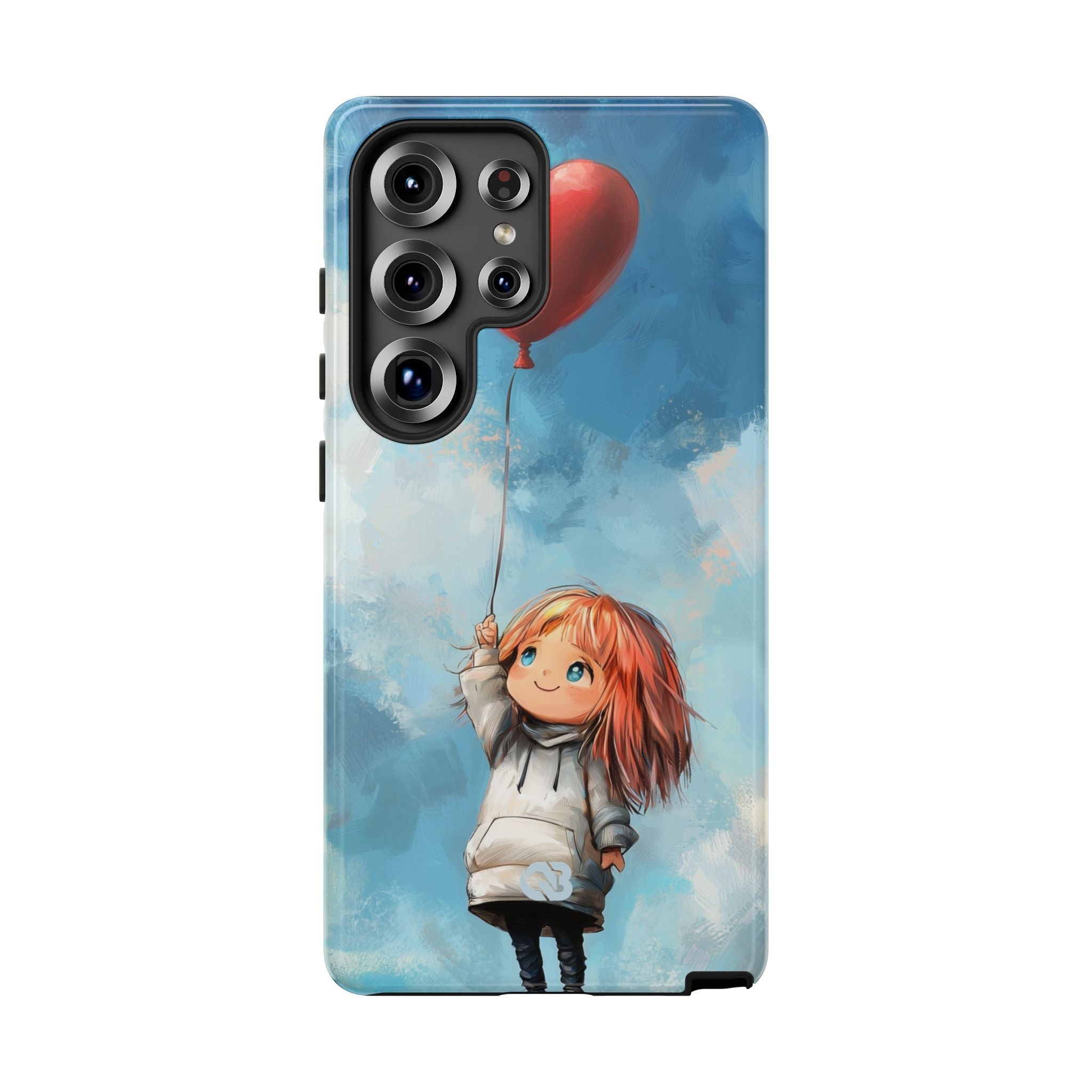 Crimson Heart Sky · Tough Phone Case for Samsung