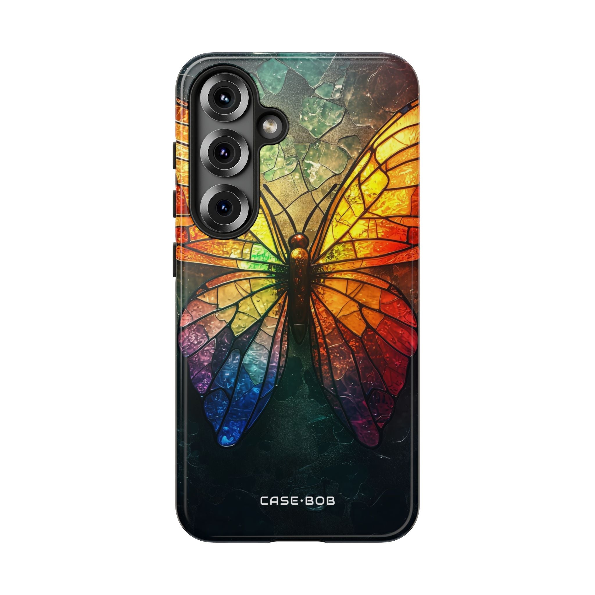 Buntglas-Schmetterling Samsung S25 Case - Tough