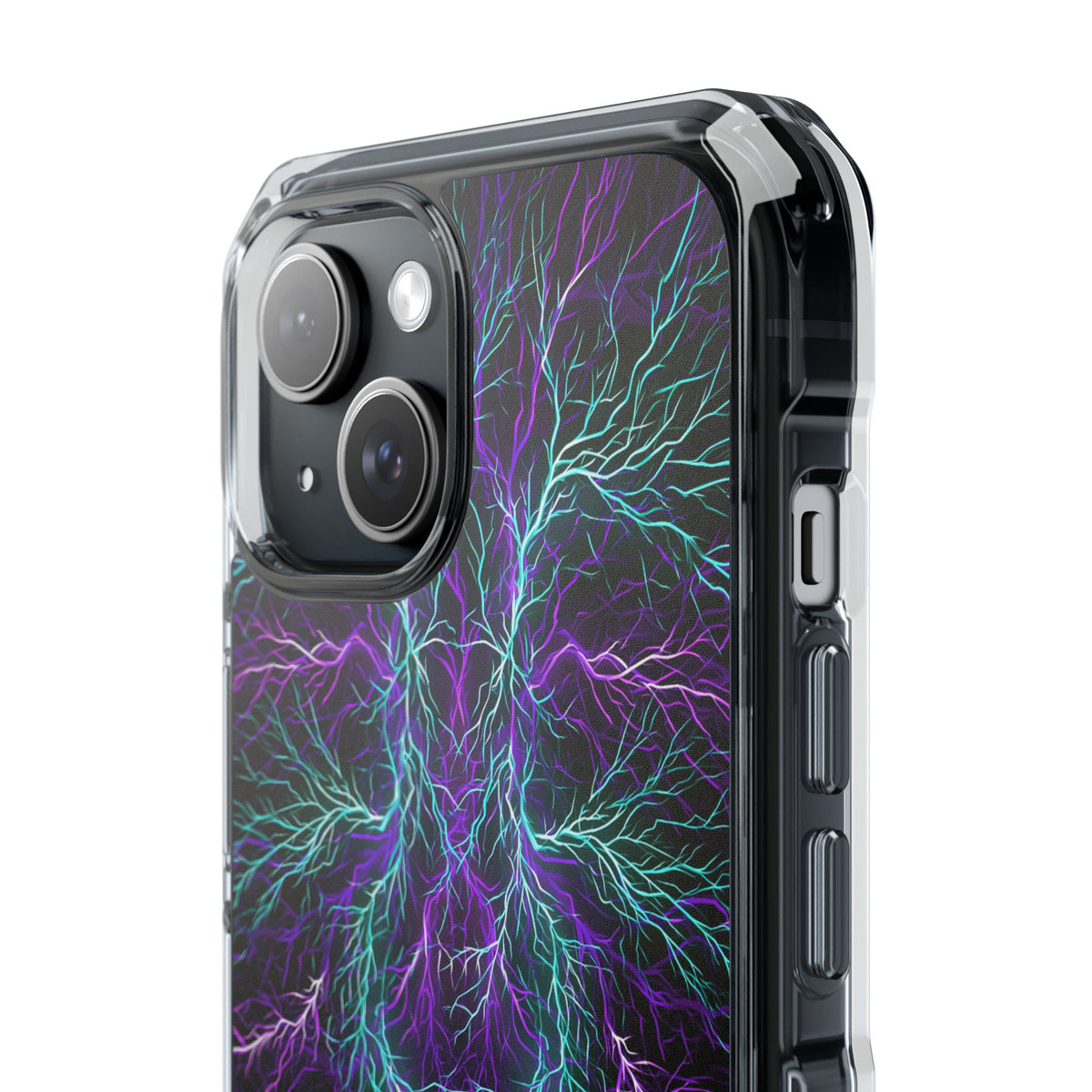Electric Plasma Arbor · Clear Impact Magnetic Phone Case for iPhone · Purple