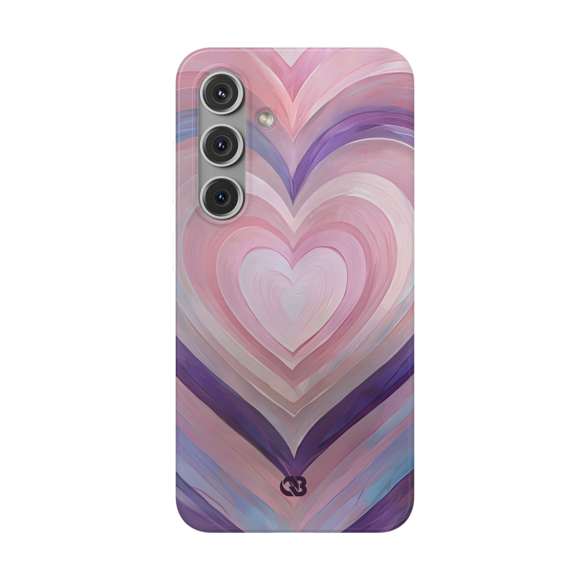 Lavender Pulse Hearts · Soft Phone Case for Samsung