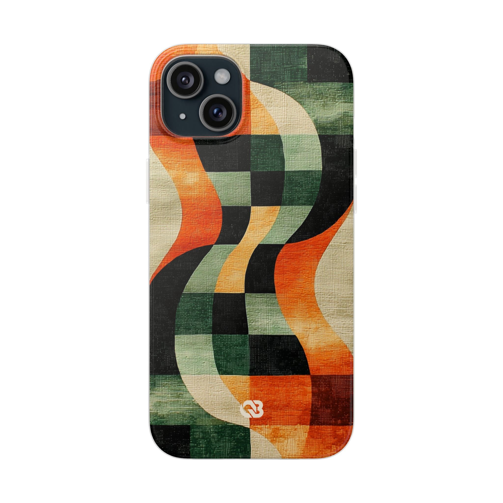 Burnt Orange Curve · Soft Phone Case for iPhone
