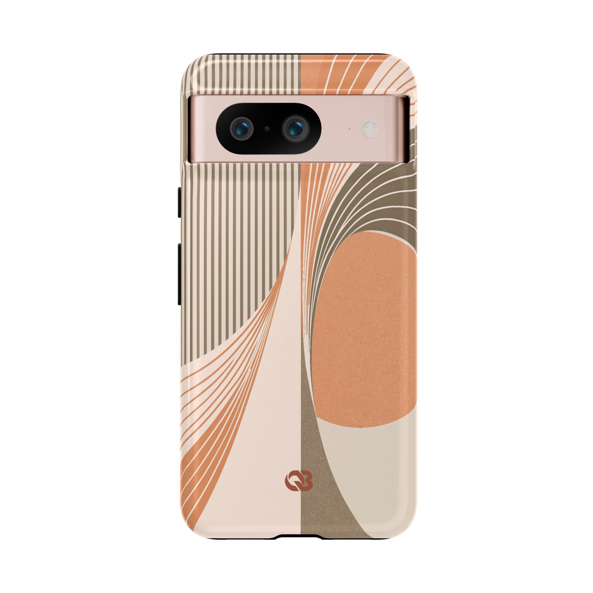 Orange Tough Phone Case for Google Pixel - Desert Arc Horizon