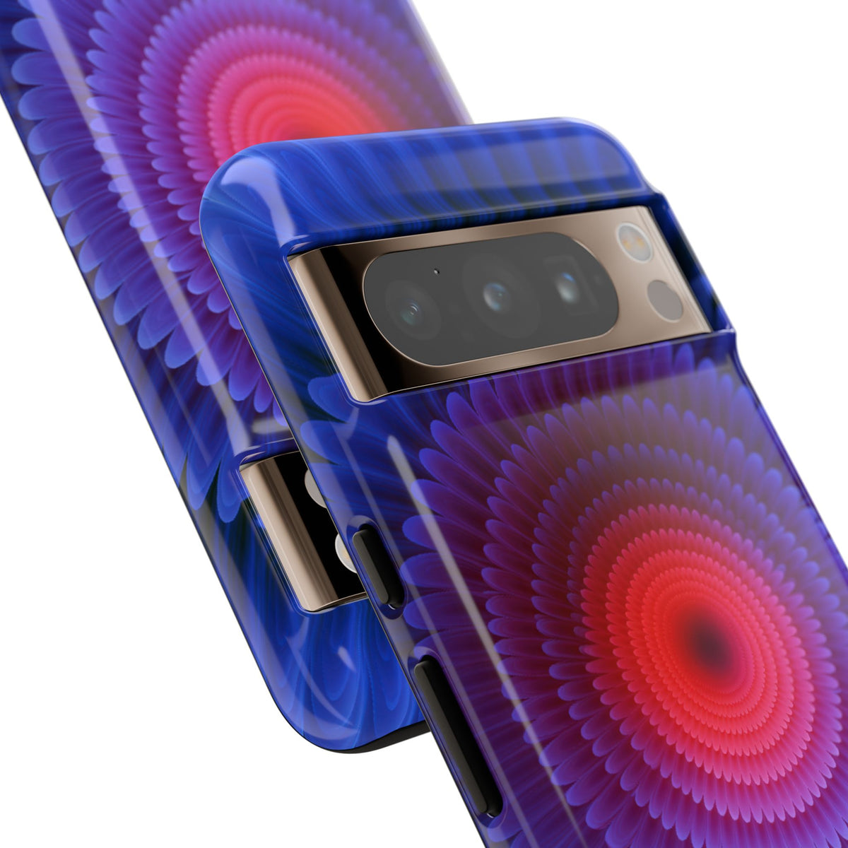 Radial Spectrum Bloom · Tough Phone Case for Pixel · Blue