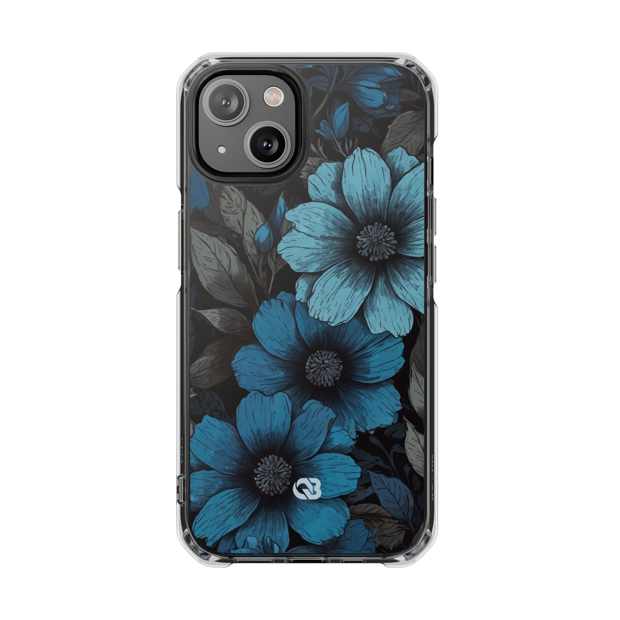 Obsidian Blue Petals · Impact Telefoncover til iPhone · Magsafe