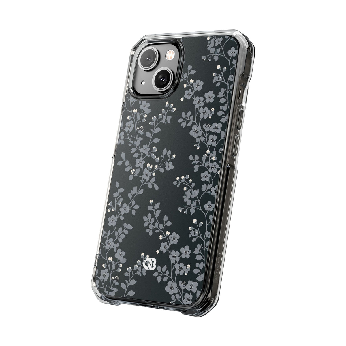 Nocturne Blossom Branch · Clear Impact Magnetic Phone Case for iPhone · Black