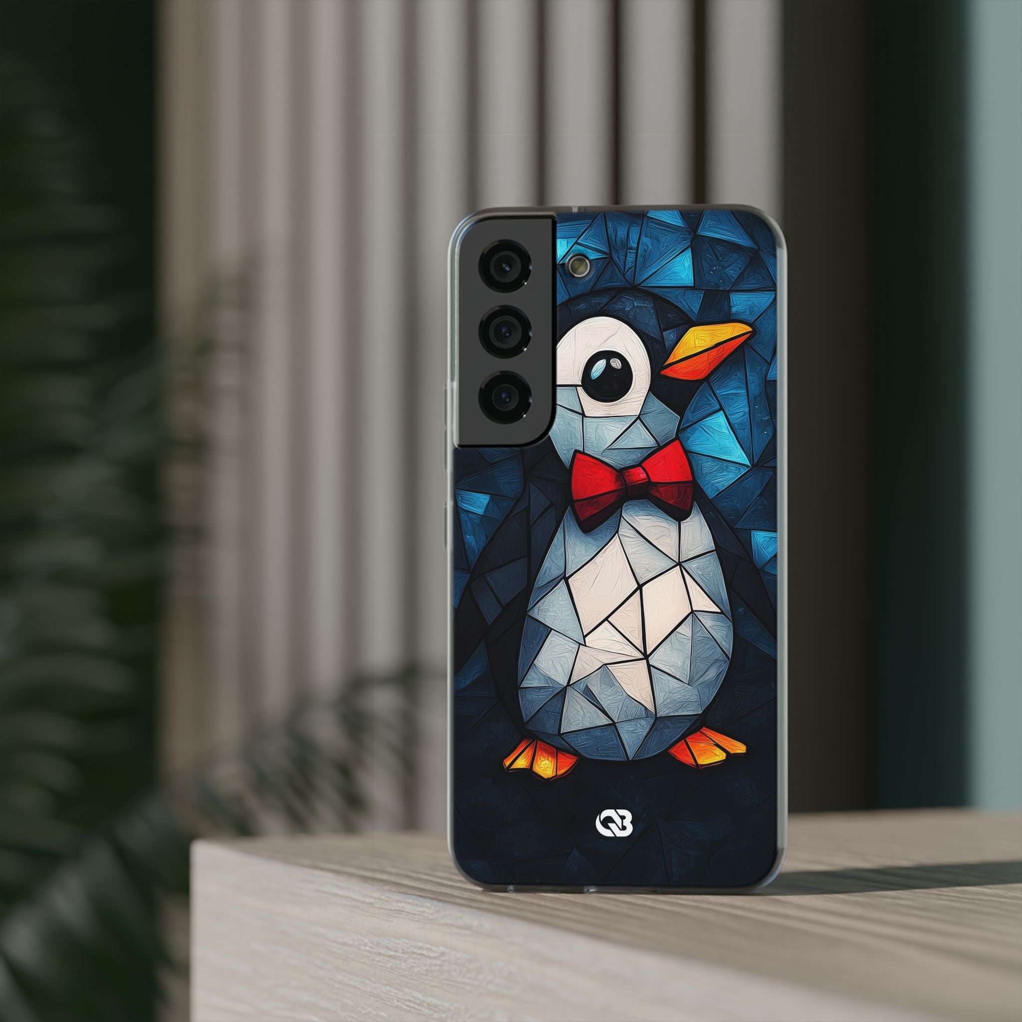 Mosaic Bowtie Penguin · Soft Phone Case for Samsung
